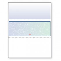 Blank Laser Check Blue/Green Prismatic Check in Middle