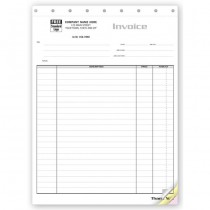 Contractor Invoice - Itemized Invoice for Large Jobs,  8 1/2 X 11"