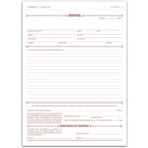 Proposal Form, Carbonless, 8 1/2 X 11"