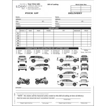 Car, SUV, Pickup Truck & Motorcycle Transport Bill of Lading Form