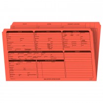Real Estate Folder, Right Panel List, Legal Size, Orange