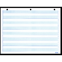 11 x 8-1/2", 1/2"  Blue Bar Paper, With 3 Hole Punch 20#