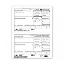 W-2 - Copy B - Employee Federal IRS - 2up
