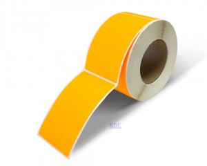 Rectangle Inventory Color Coding Labels - Orange - 3 x 5